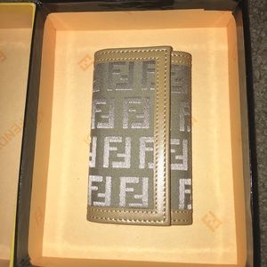 Taupe/Tan Fendi Key Case